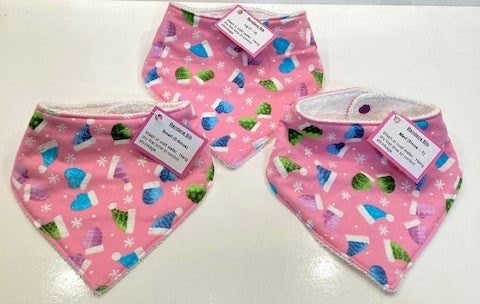 Baby Bandana Bibs - pink