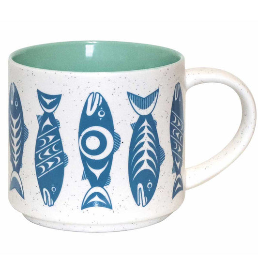 Native Northwest Ceramic Mug Salmon in the Wild