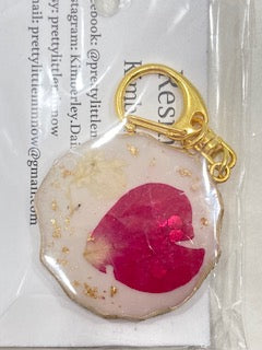 Heartfelt Rose Resin Keychain