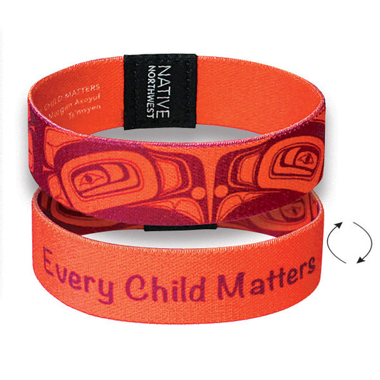 Native Northwest Inspirational Wristbands - Every Child Matters, 1" Wide, Large