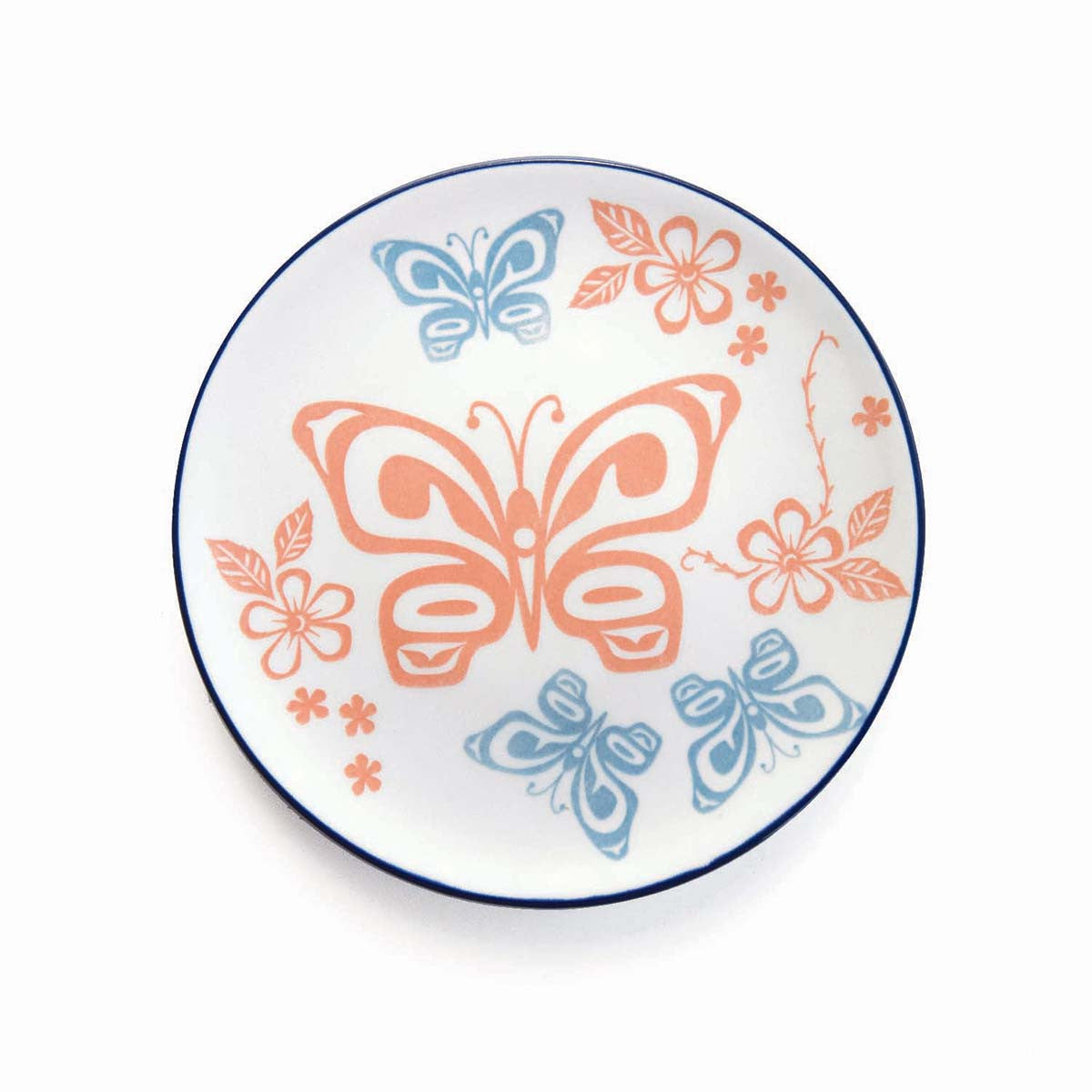 Porcelain Art Plate - Butterflies