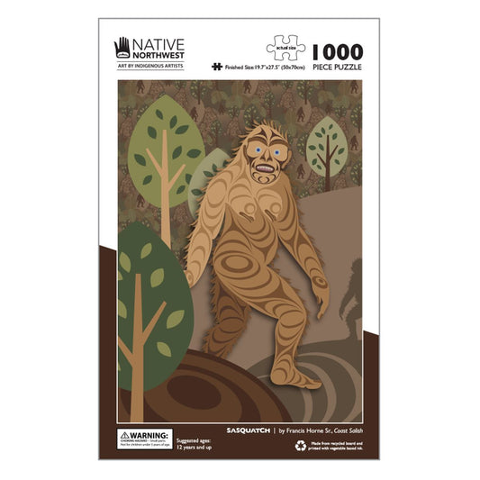 Native Northwest 1000 Piece Puzzle - Sasquatch