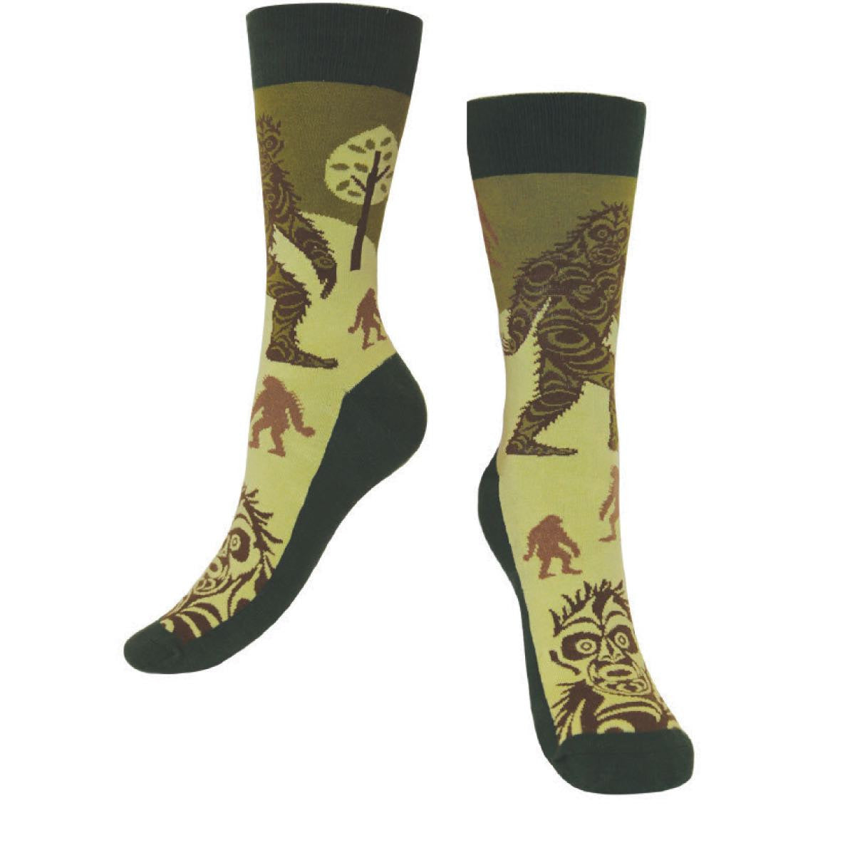 Native Northwest Art Socks - Sasquatch