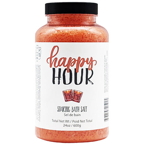 Happy Hour Soaking Salts 600g (Rosewood & Vanilla)