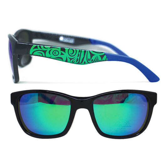 Sunglasses (Metallic Mirror Lens) - Thunderbird and Whale