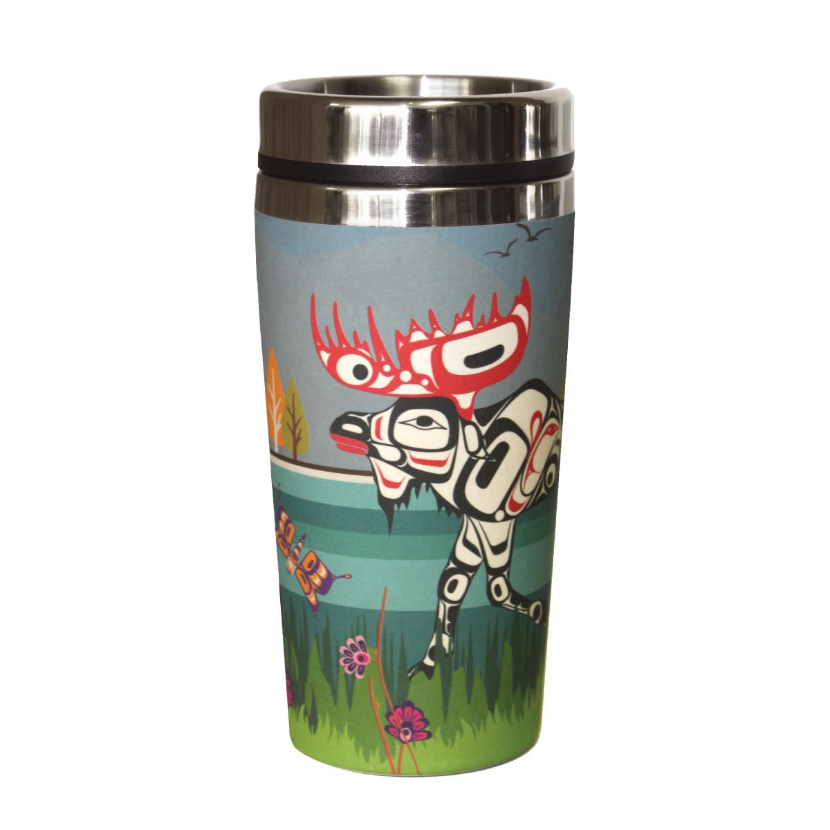 Bamboo Travel Mug - Moose