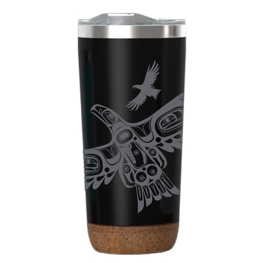 Cork Base Travel Mug (20oz) - Soaring Eagle