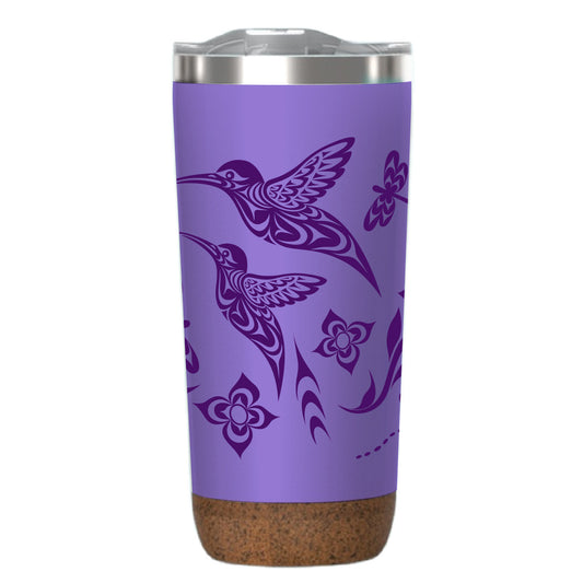 Cork Base Travel Mug (20oz) - Hummingbird