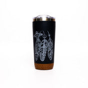 Cork Base Travel Mug (20oz) - Salmon Life Cycle