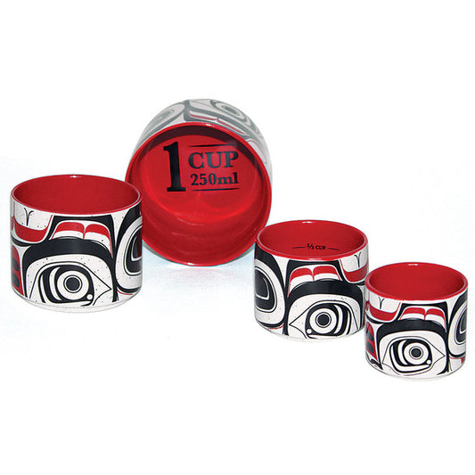 Native Northwest Ceramic Measuring Cup Set - Matriarch Bear