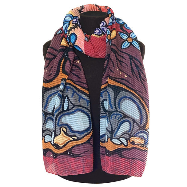 Eco Scarf - Sleeping Bears Storm Angeconeb, Lac Seul First Nations, Ojibwe