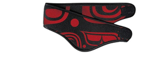 Fleece Headbands - Formline (Red/Black)