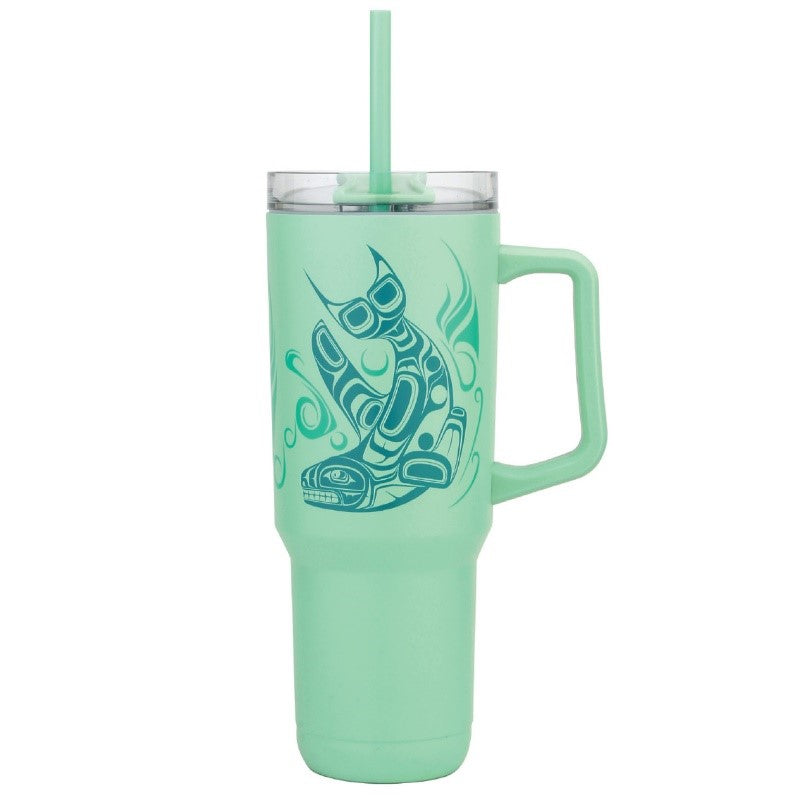 Native Northwest 40oz Insulated Tumbler with Straw – Whale